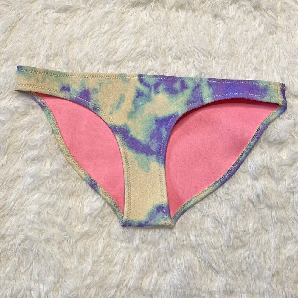 Triangl Blue and White Tie Dye Bikini Bottoms
